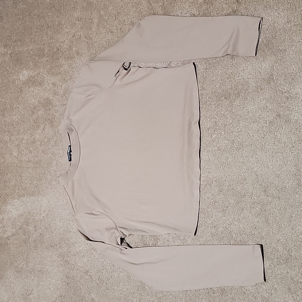 Long Sleeve Mock Neck Crop Top